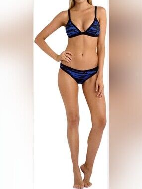Seafolly Fast Lane Scuba Triangle Bikini Set, VGUC, Size 6
